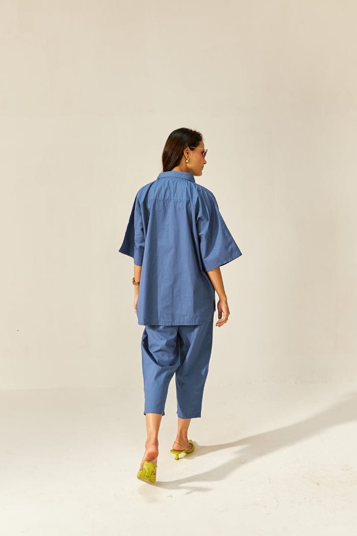 IKIGAI COASTAL BLU CO-ORD SET SPACELINES