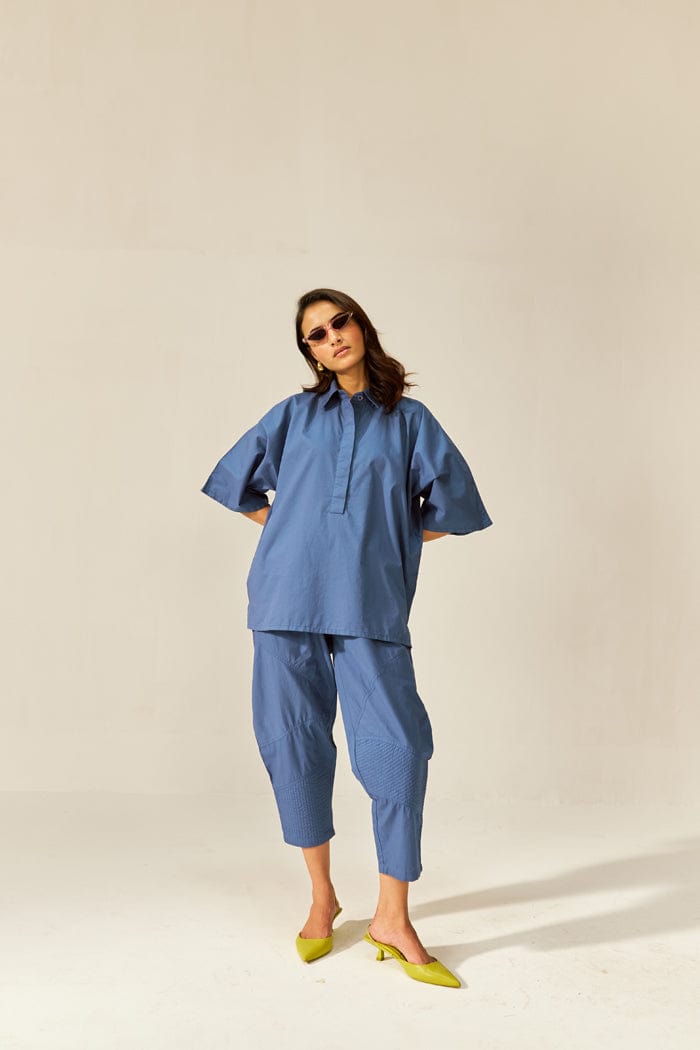 IKIGAI COASTAL BLU CO-ORD SET SPACELINES