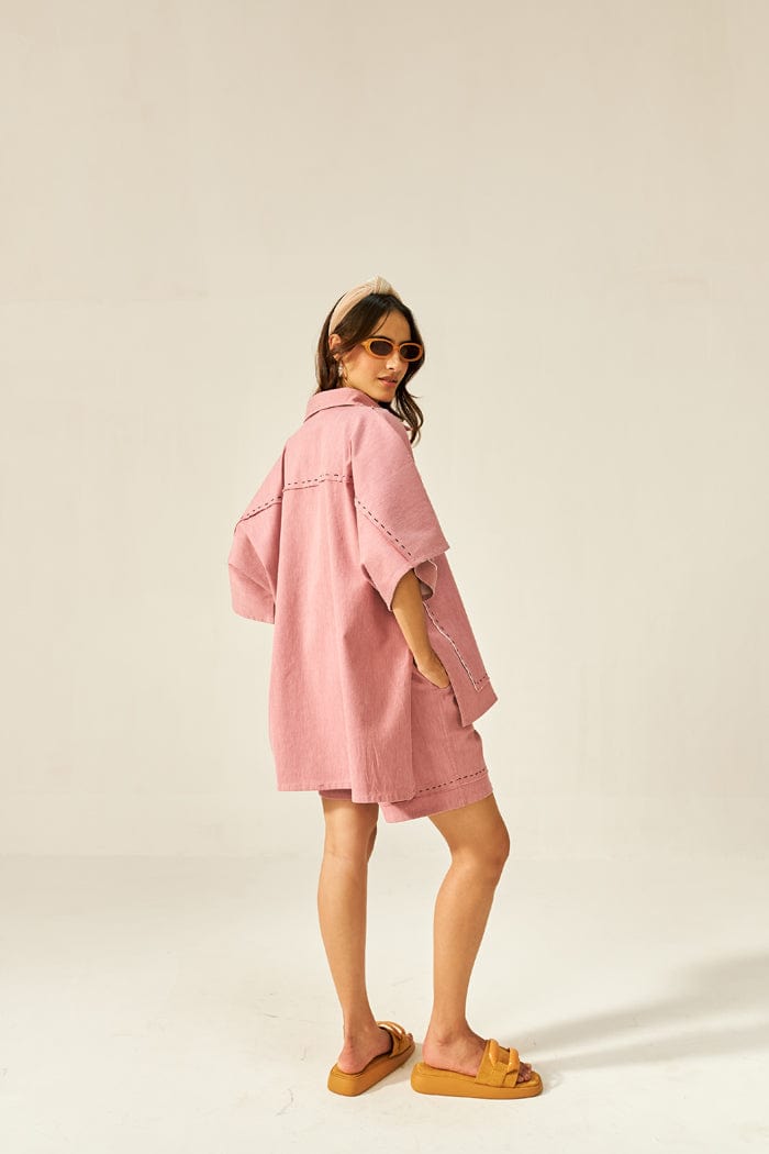 LYCHEE MINI KAFTAN CO-ORD SET SPACELINES