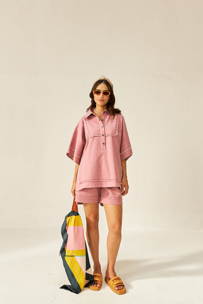 LYCHEE MINI KAFTAN CO-ORD SET SPACELINES