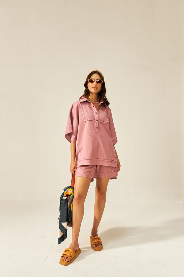 LYCHEE MINI KAFTAN CO-ORD SET SPACELINES