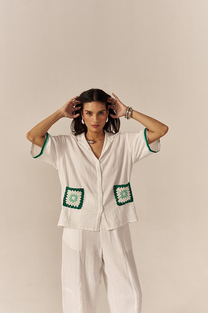NATURALLY PRETTY CO-ORD SET WITH SHORTS SPACELINES