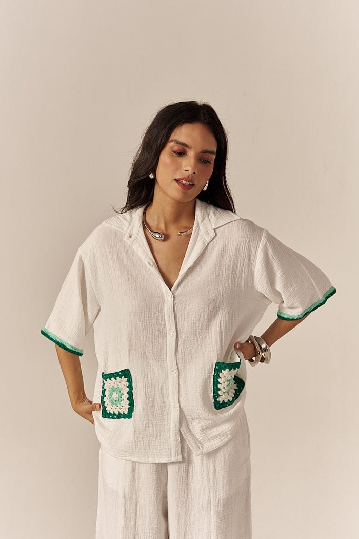 NATURALLY PRETTY CO-ORD SET WITH SHORTS SPACELINES