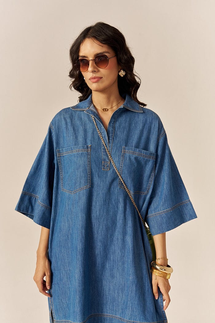 PINACOLADA SHIRT DRESS SPACELINES