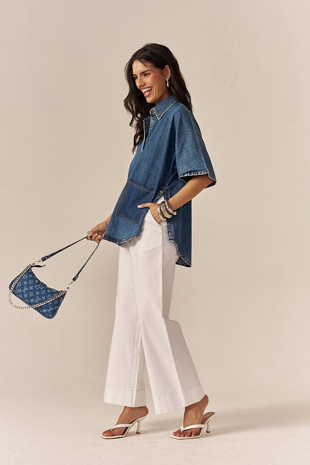 RICE CAKE FLARED PANTS SPACELINES