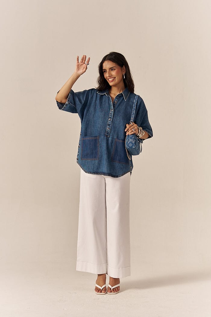 RICE CAKE FLARED PANTS SPACELINES