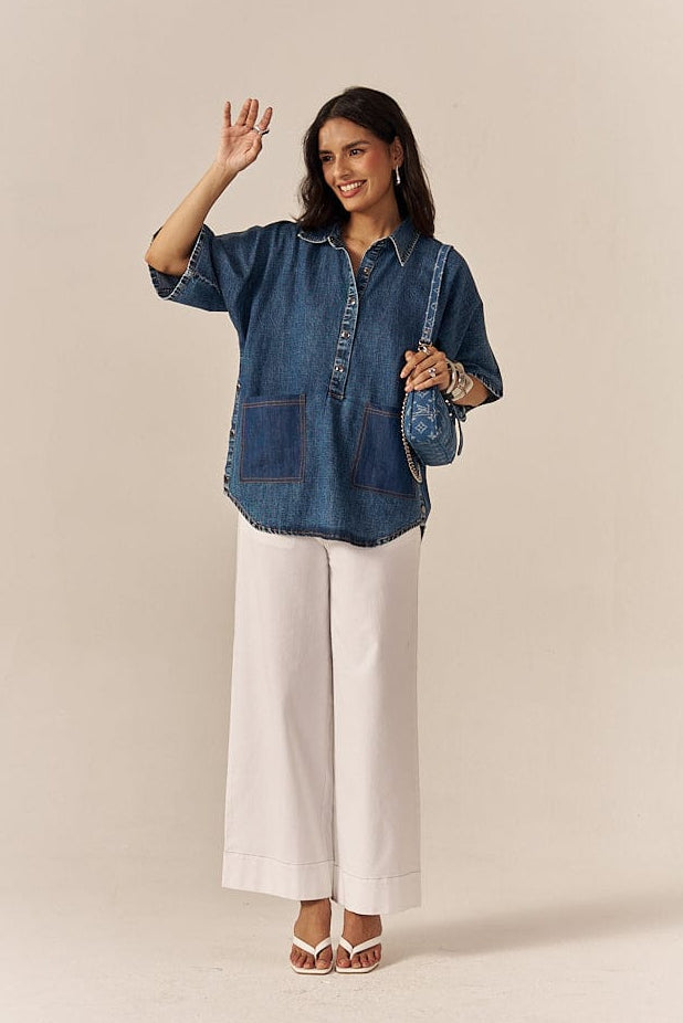 RICE CAKE FLARED PANTS SPACELINES