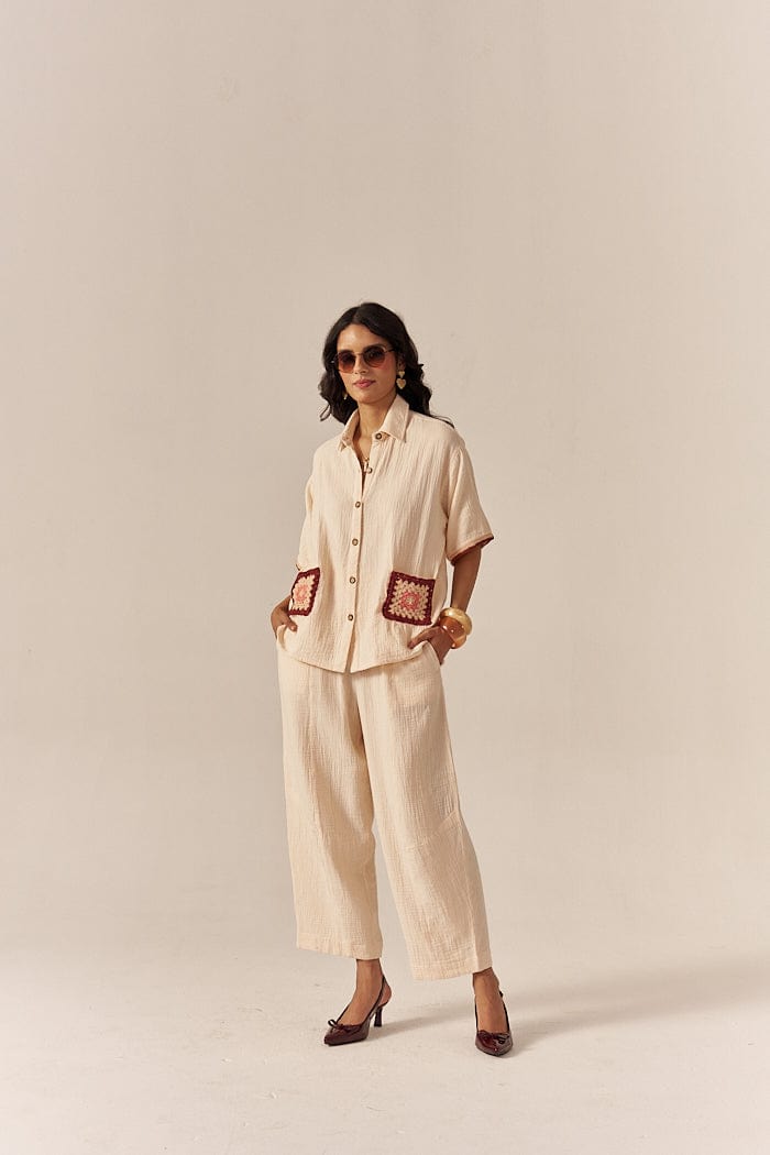 TUSCAN CO-ORD SET WITH PANTS SPACELINES