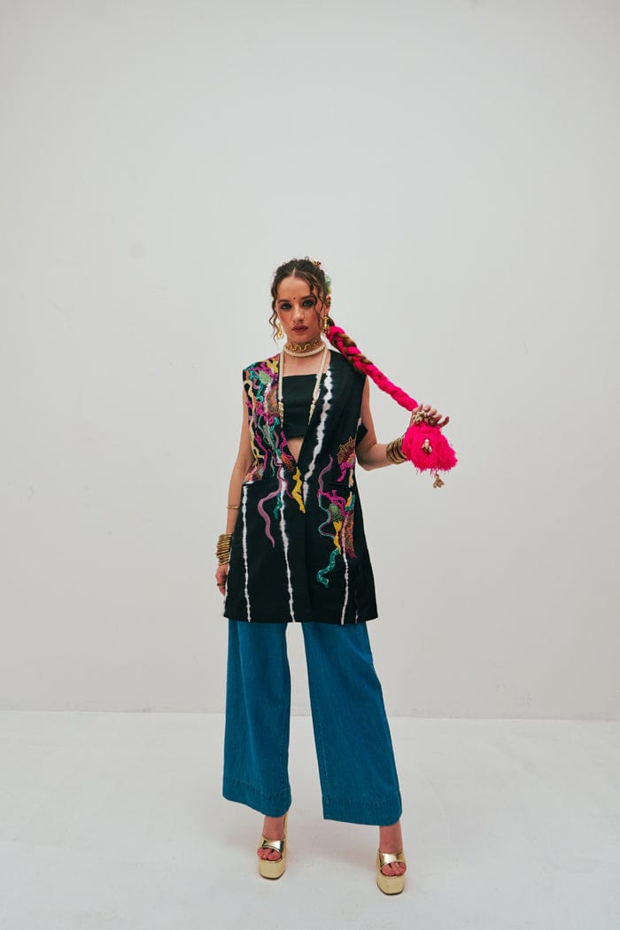 ANQA CORAL BLAZER SPACELINES