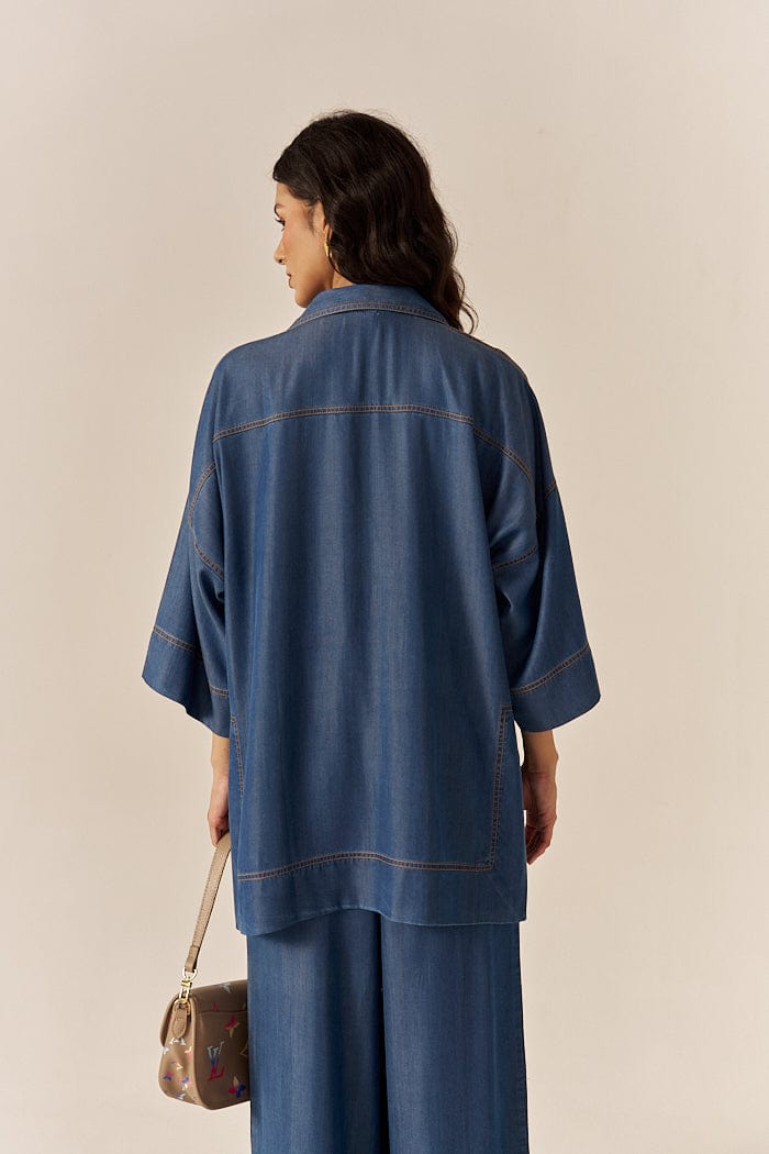 CHAITINI KAFTAN TOP SPACELINES