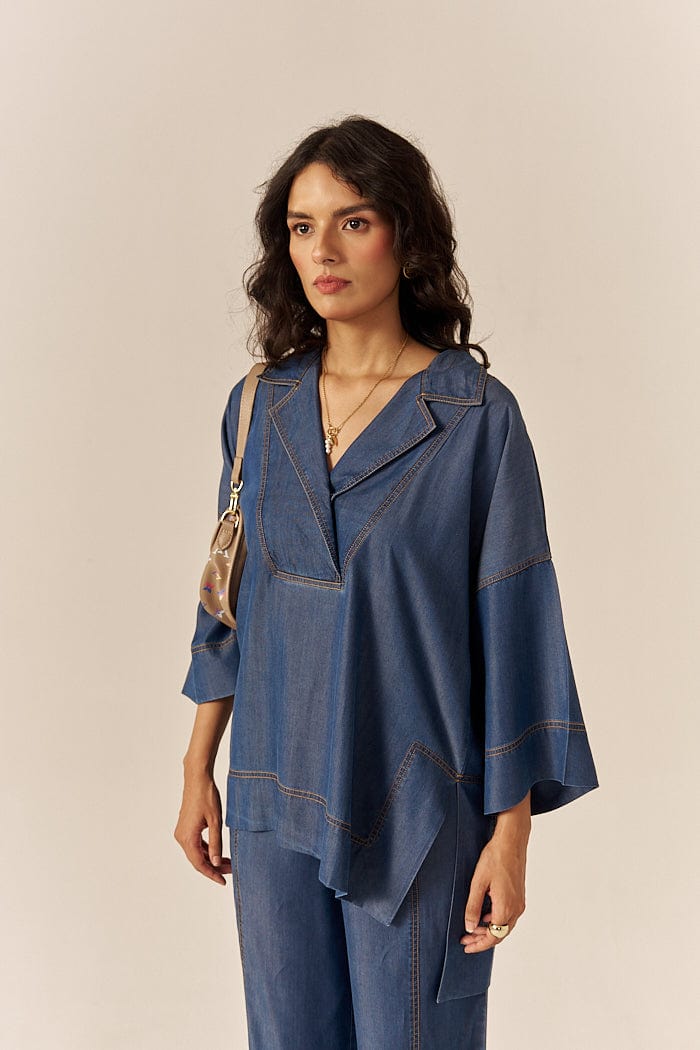 CHAITINI KAFTAN TOP SPACELINES