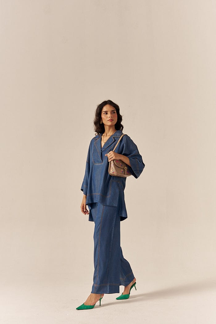 CHAITINI KAFTAN TOP SPACELINES