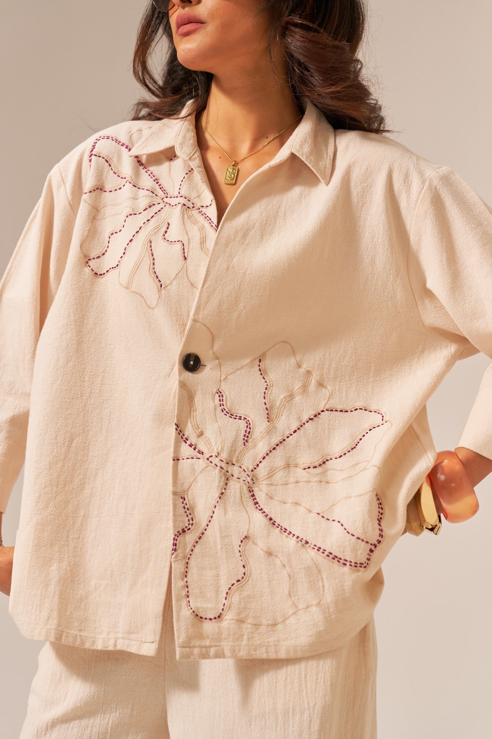 DHOOP CO-ORD SET SPACELINES