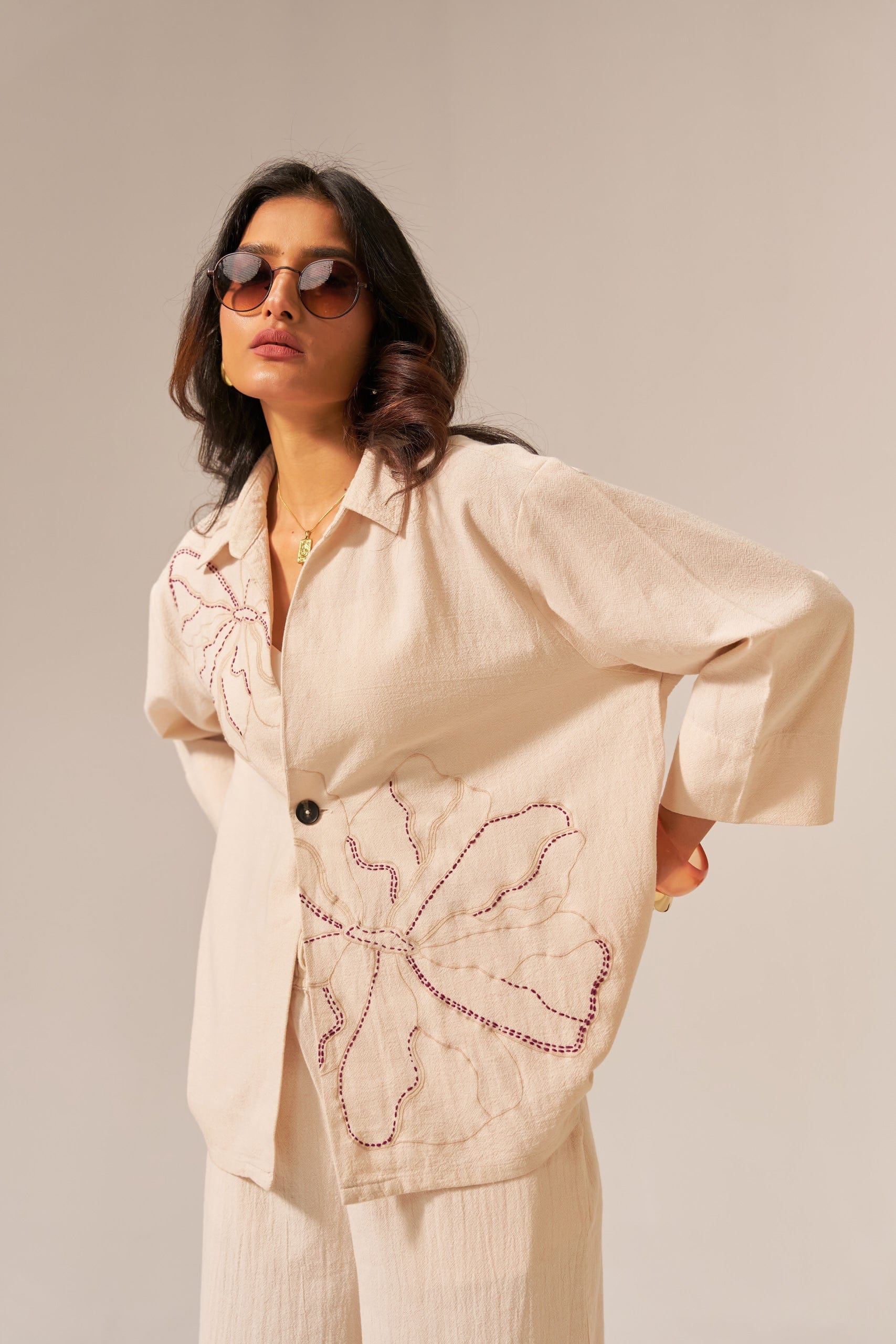 DHOOP CO-ORD SET SPACELINES