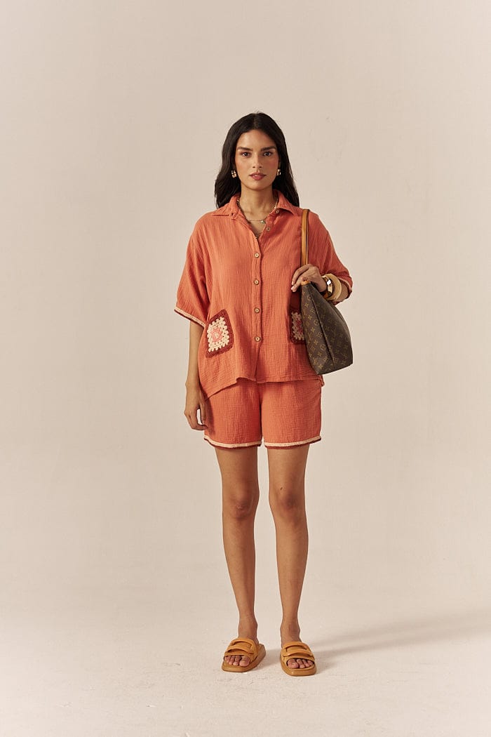 DUSK CO-ORD SET WITH SHORTS SPACELINES