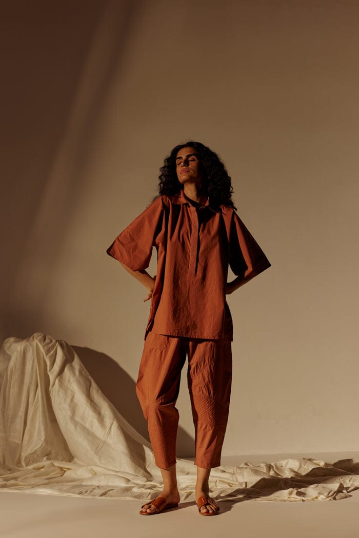 IKIGAI BRICK DUST CO-ORD SET SPACELINES
