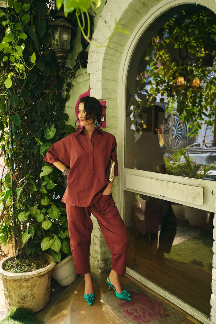 IKIGAI DOWNTOWN CO-ORD SET SPACELINES