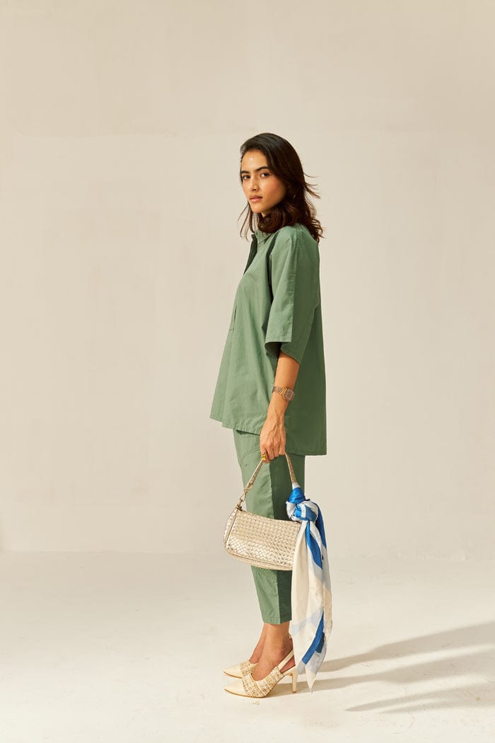 IKIGAI SEA SPRAY CO-ORD SET SPACELINES