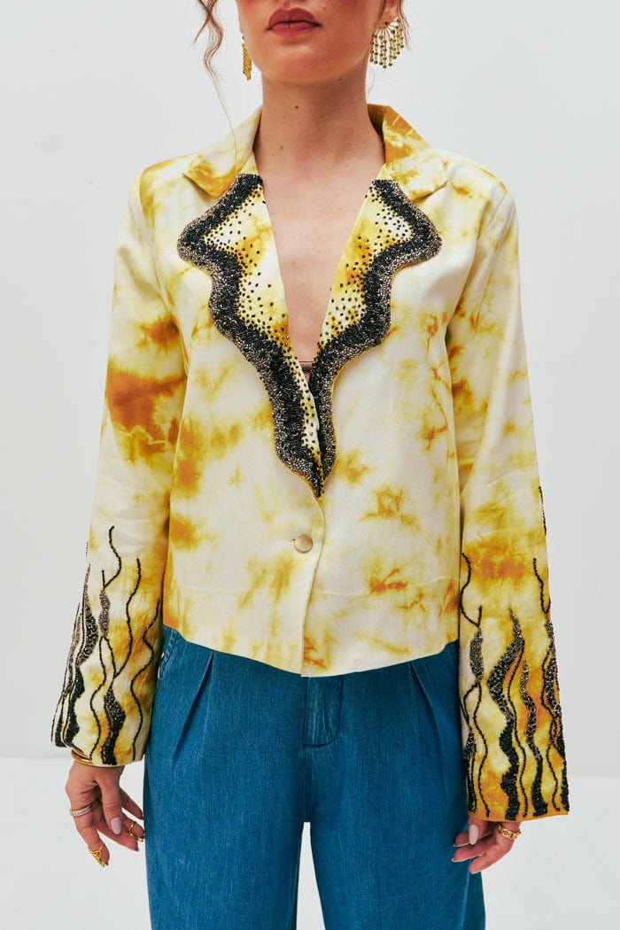 IMAAN BLAZER SPACELINES