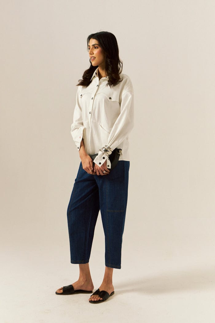 "IN MY SPACE" DENIM SHIRT SPACELINES