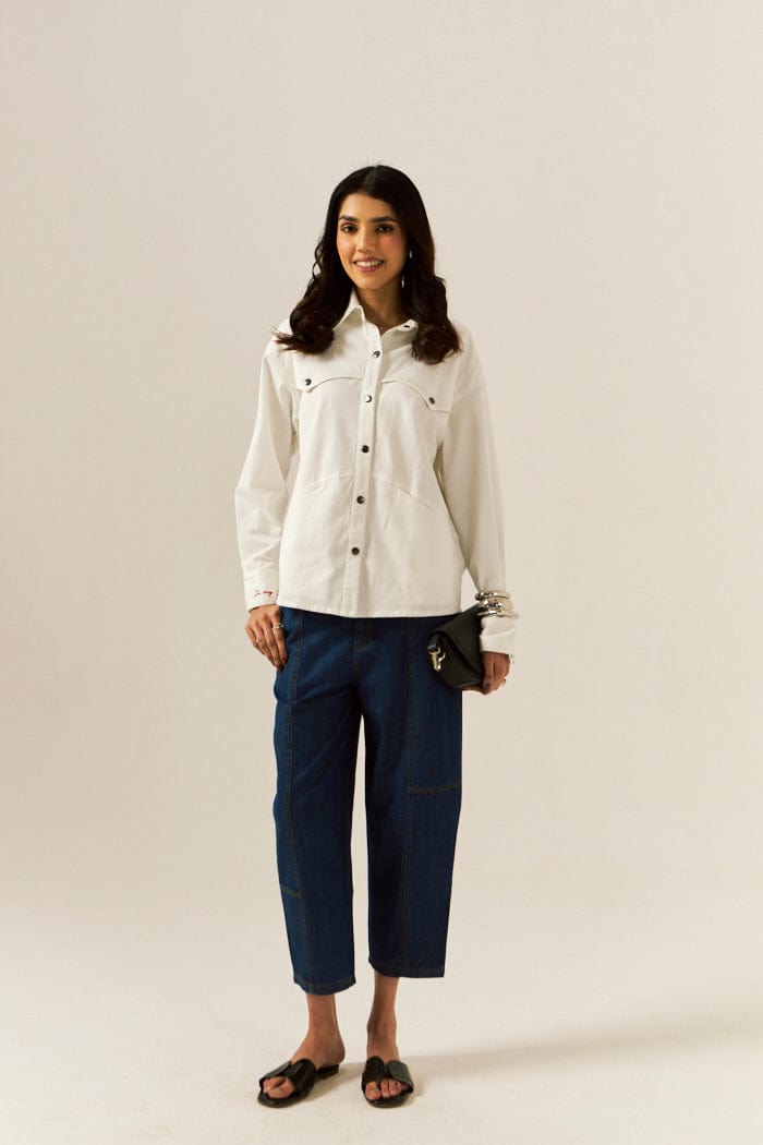 "IN MY SPACE" DENIM SHIRT SPACELINES