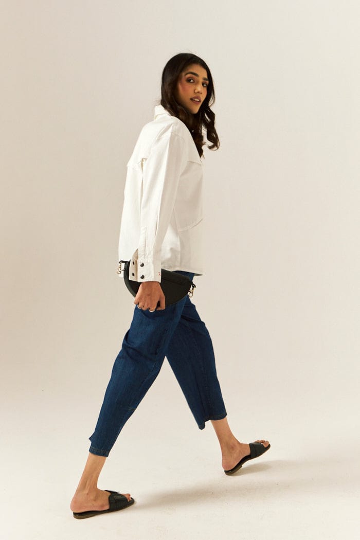 "IN MY SPACE" DENIM SHIRT SPACELINES