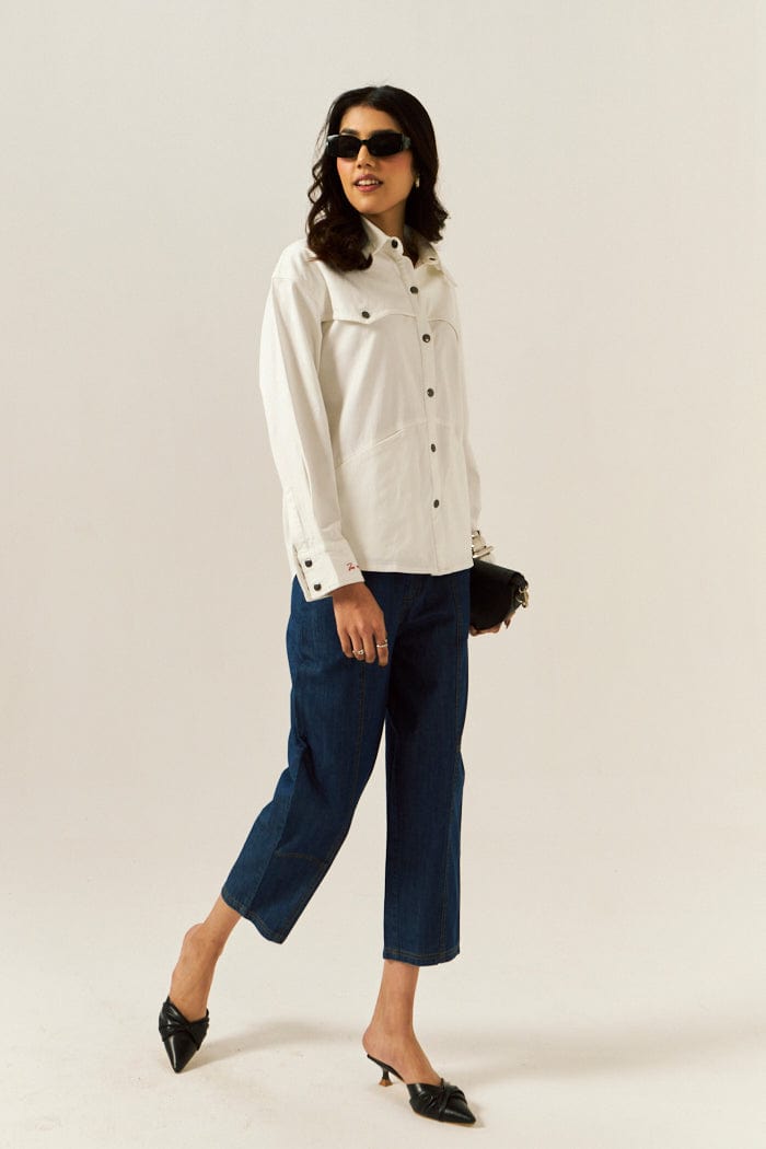 "IN MY SPACE" DENIM SHIRT SPACELINES
