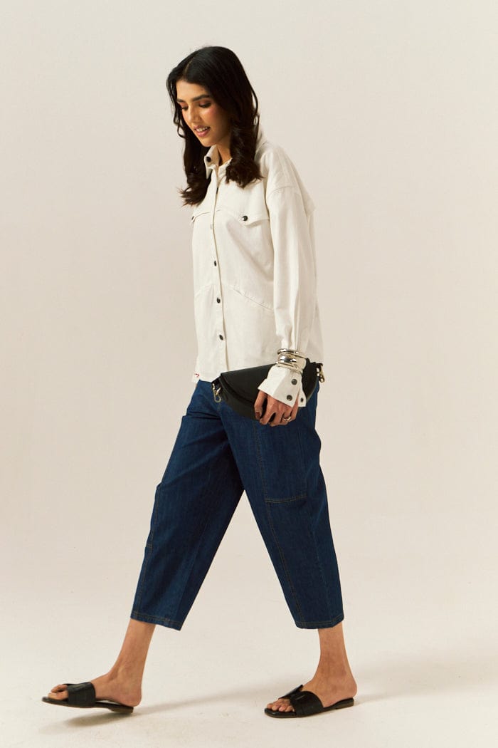 "IN MY SPACE" DENIM SHIRT SPACELINES