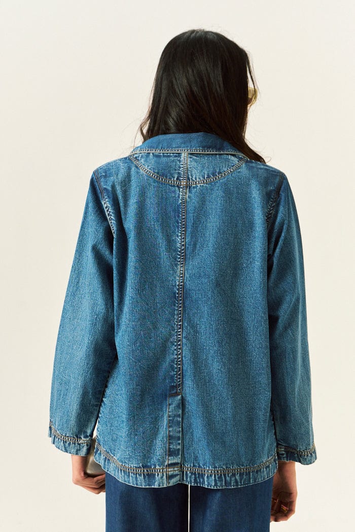 LANA DENIM SHACKET SPACELINES