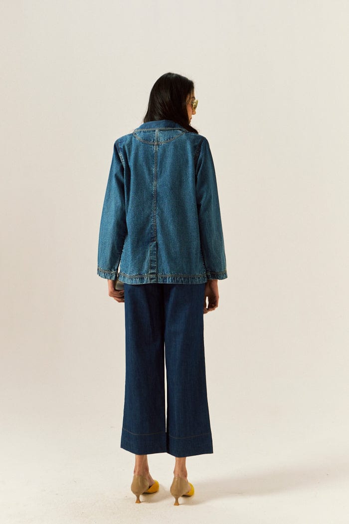 LANA DENIM SHACKET SPACELINES