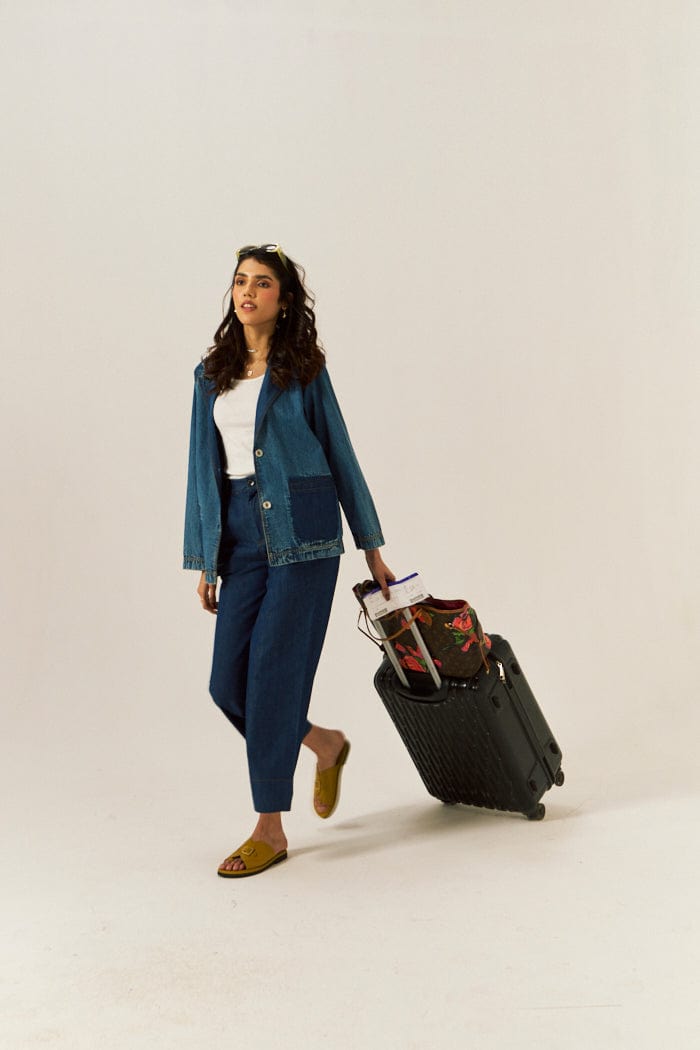 LANA DENIM SHACKET SPACELINES