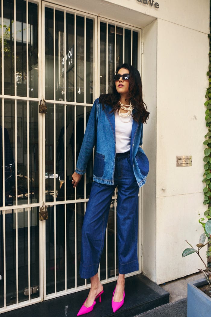 LANA DENIM SHACKET SPACELINES