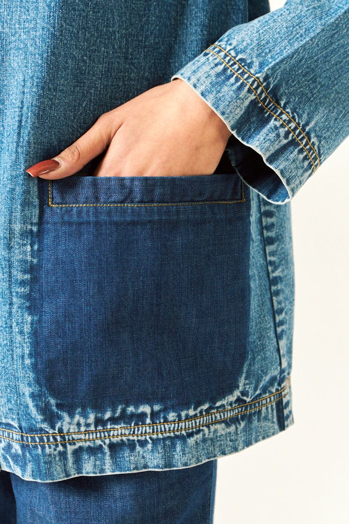 LANA DENIM SHACKET SPACELINES