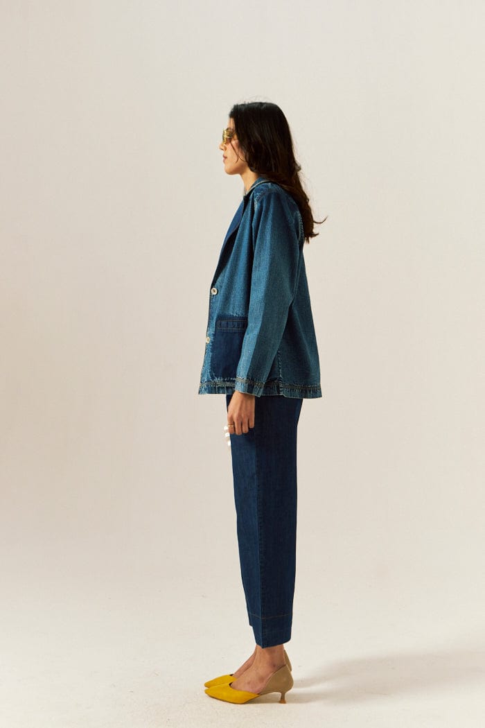 LANA DENIM SHACKET SPACELINES