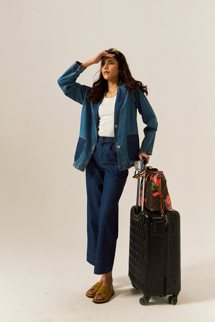 LANA DENIM SHACKET SPACELINES
