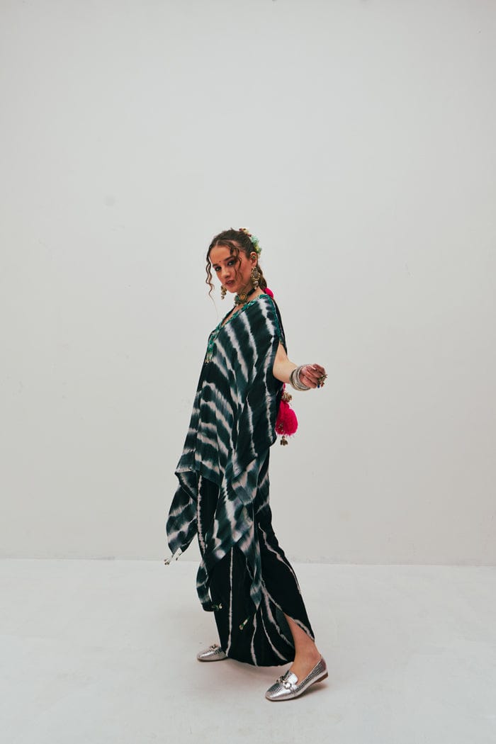 LEYLA KAFTAN AND DHOTI SET SPACELINES