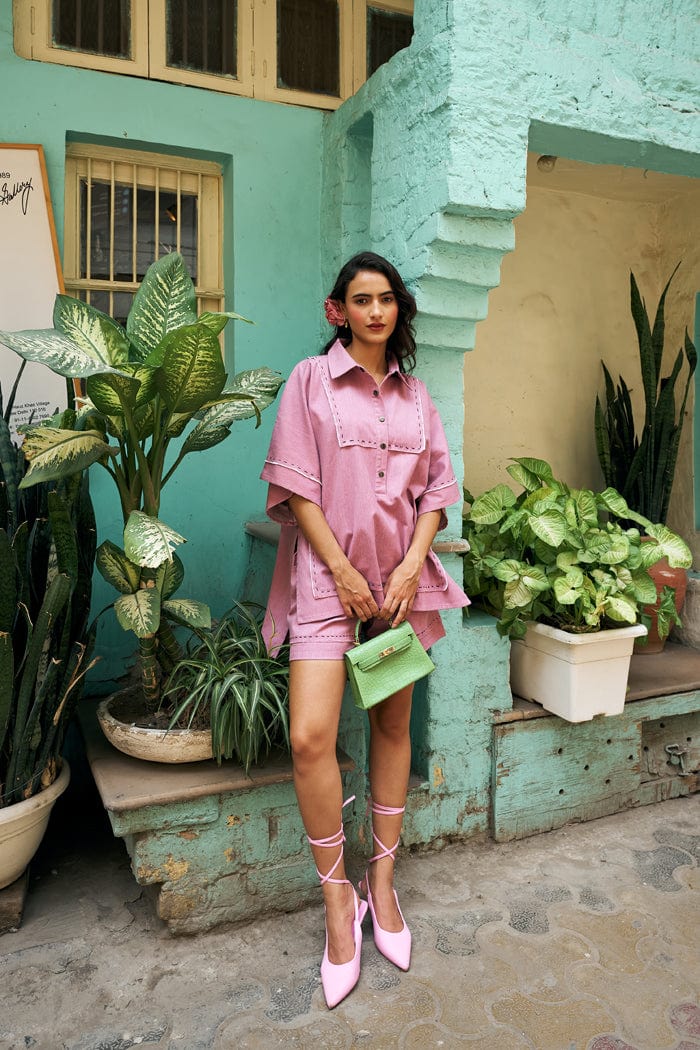 LYCHEE MINI KAFTAN  CO-ORD SET SPACELINES