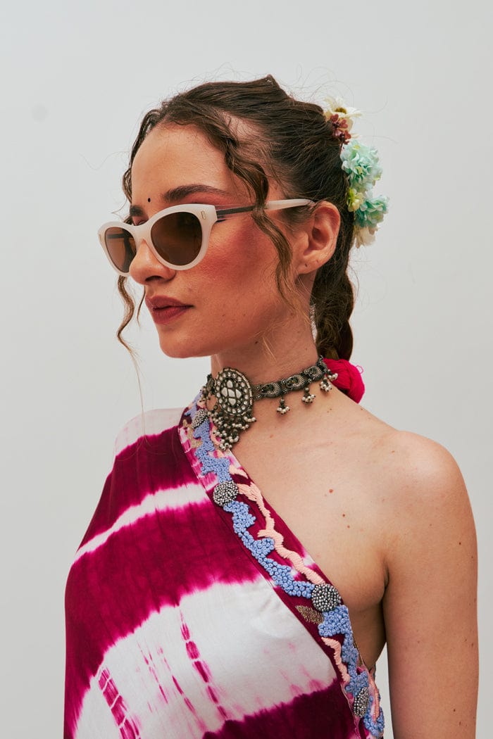 MAHA TIE-DYE KAFTAN AND PANTS SET SPACELINES