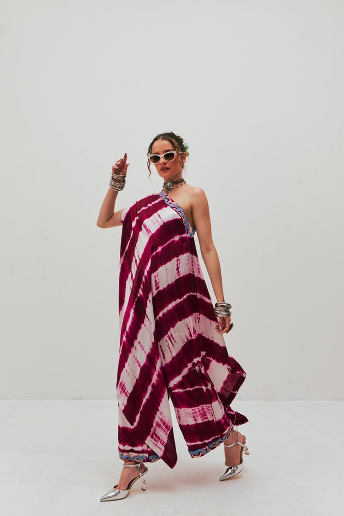MAHA TIE-DYE KAFTAN AND PANTS SET SPACELINES