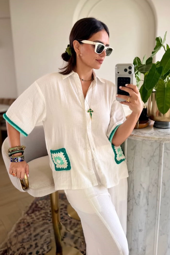 NATURALLY PRETTY CO-ORD SET WITH PANTS SPACELINES