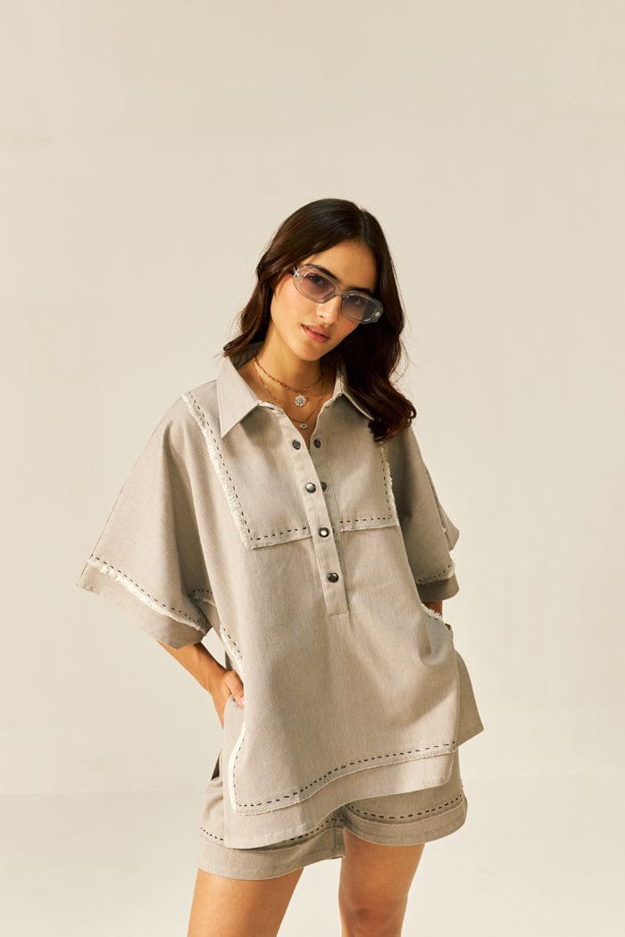PEARL MINI KAFTAN  CO-ORD SET SPACELINES