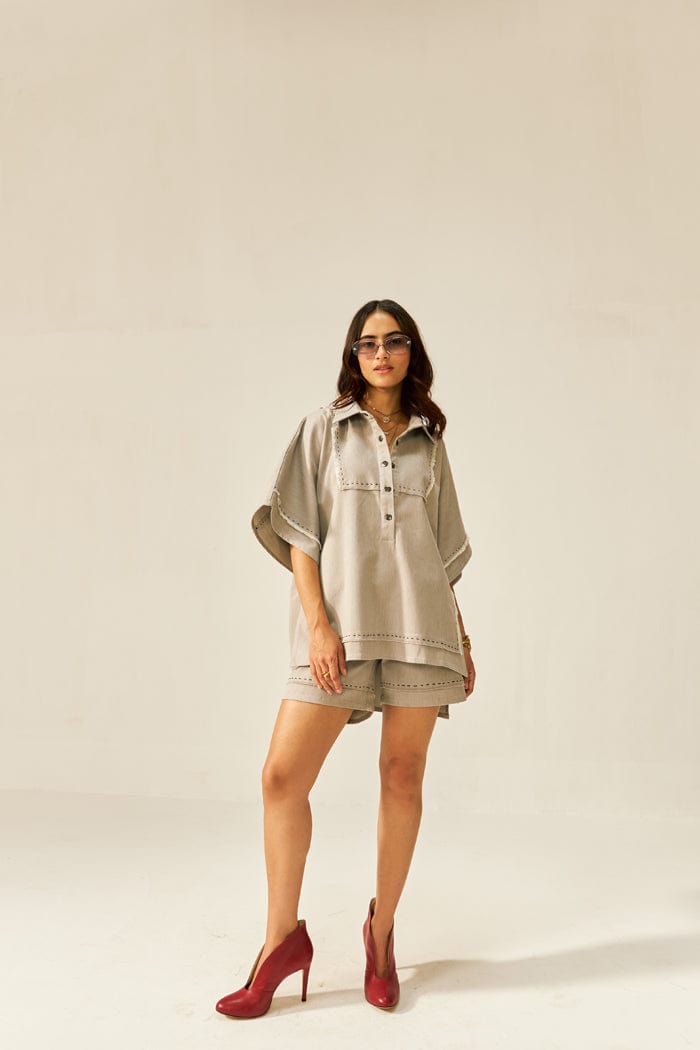 PEARL MINI KAFTAN  CO-ORD SET SPACELINES