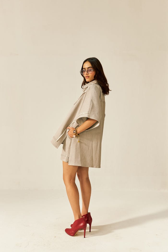 PEARL MINI KAFTAN  CO-ORD SET SPACELINES