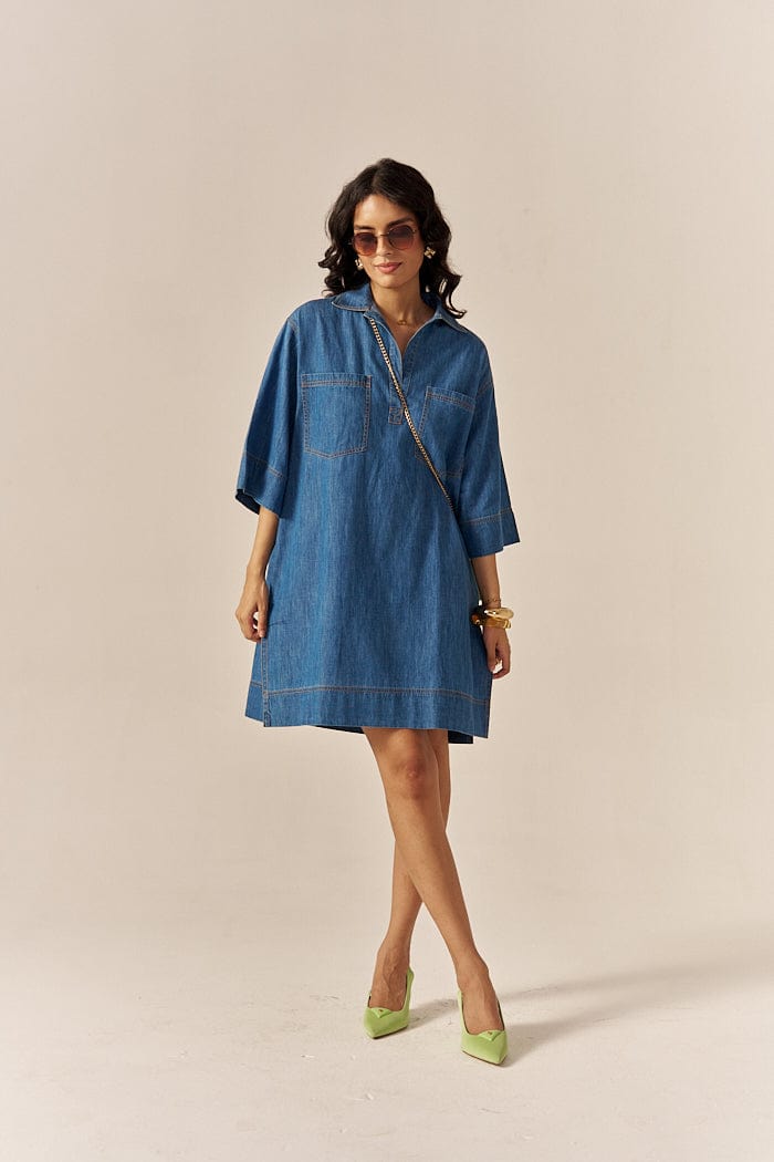 PINACOLADA SHIRT DRESS SPACELINES