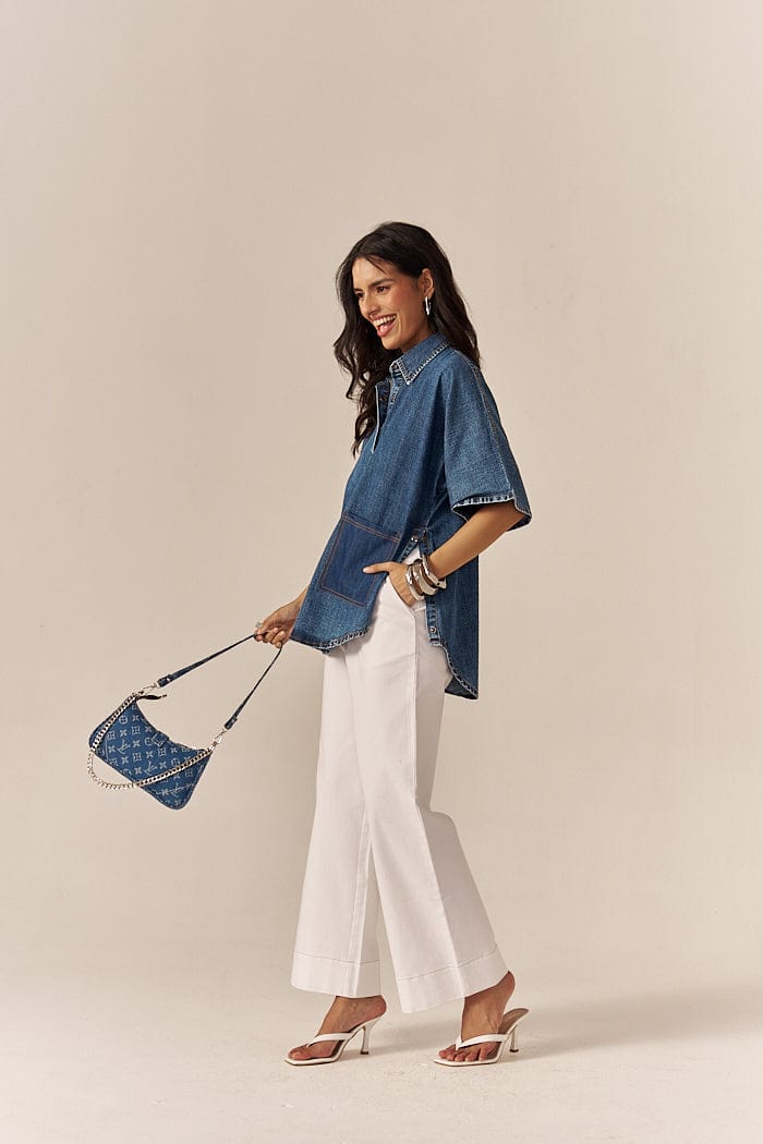 RICE CAKE FLARED PANTS SPACELINES