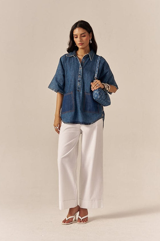 RICE CAKE FLARED PANTS SPACELINES