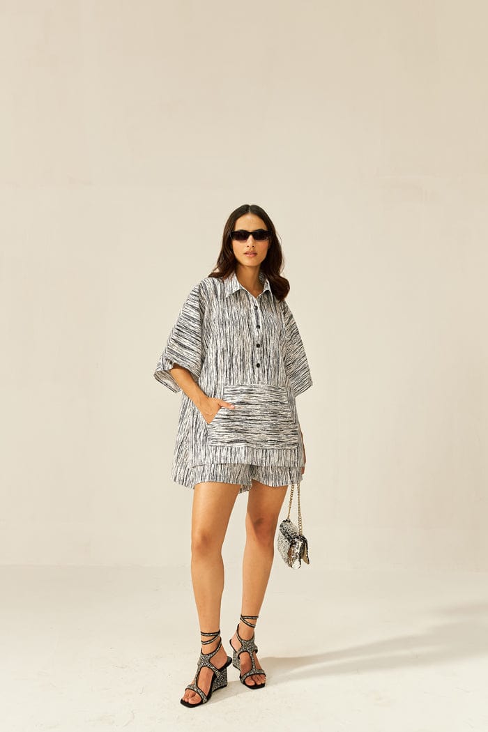 SERENA MINI KAFTAN CO-ORD SET SPACELINES