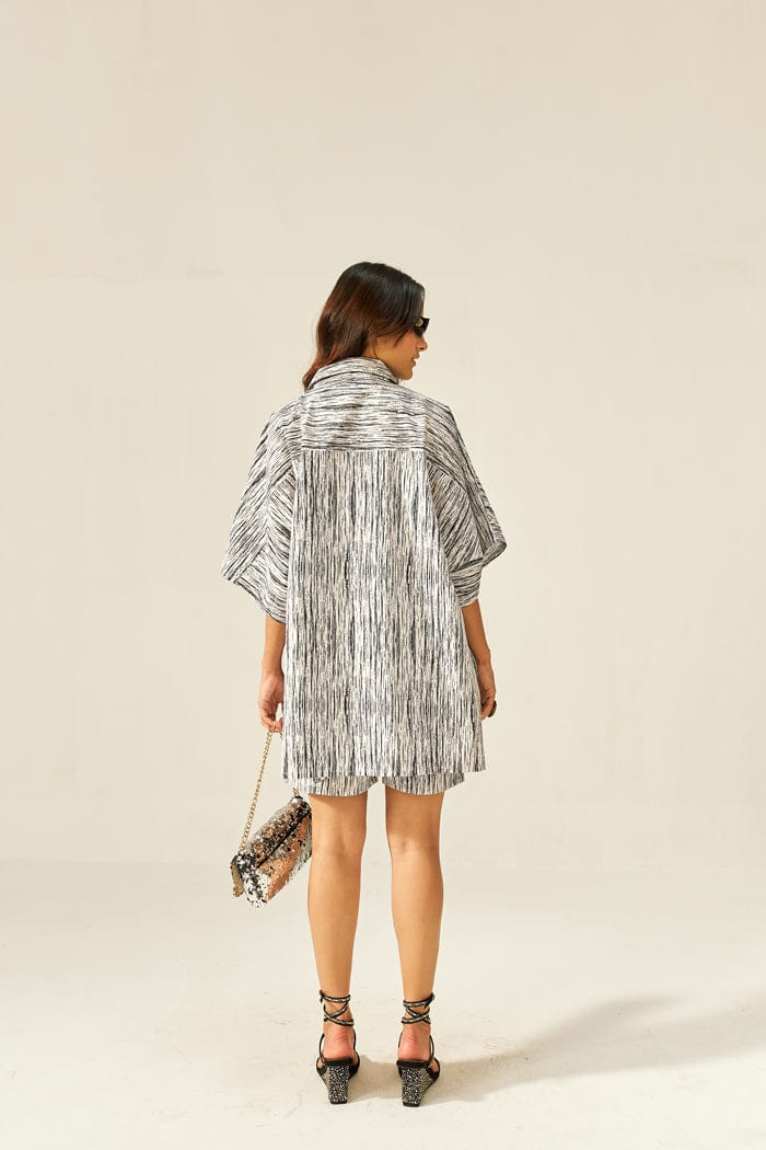 SERENA MINI KAFTAN CO-ORD SET SPACELINES