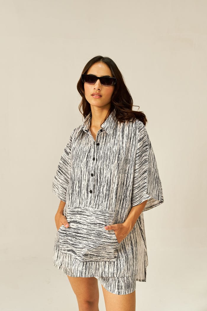 SERENA MINI KAFTAN CO-ORD SET SPACELINES