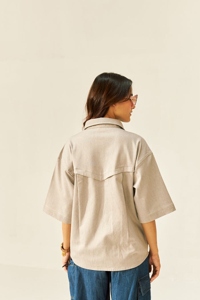 SWEET CHAI SHIRT IN OPAL GRAY SPACELINES